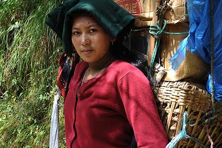 Mujer Sherpa. Foto: Sebastián Álvaro